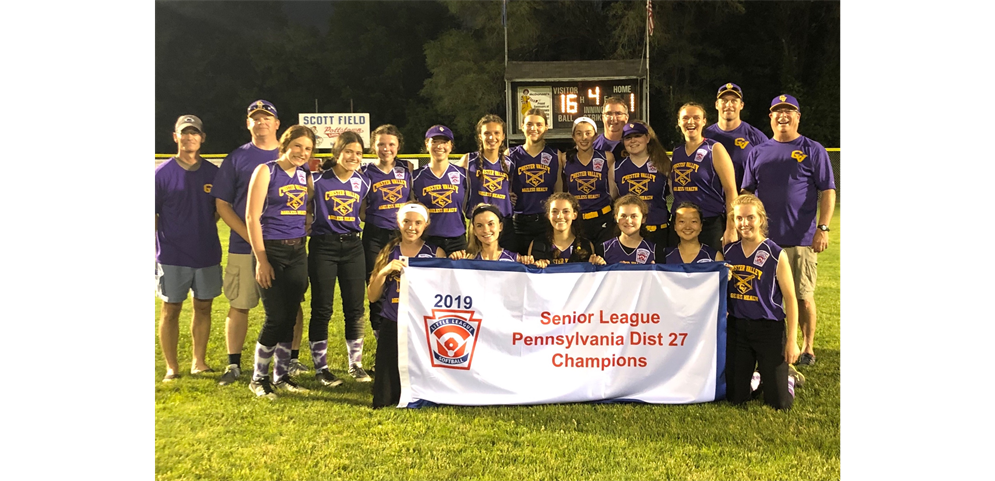 Congratulations D27 Sr Softball Champions CVLL!    Girls from GVLL are on this combined team!